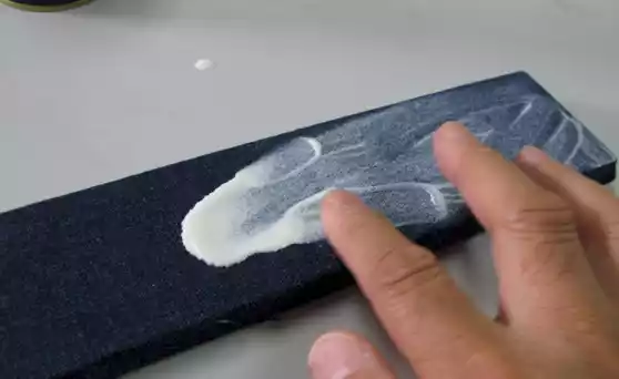 PIKAL is thinly extended by using your finger.